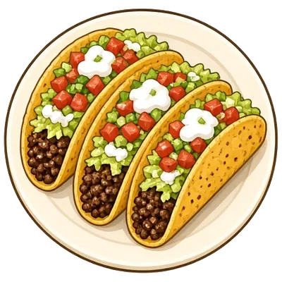 Crispy cheese shell beef tacos