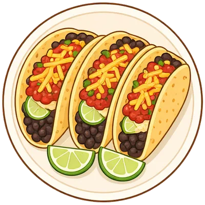 Crispy black bean tacos