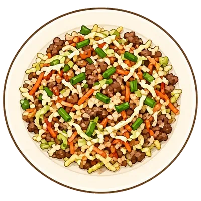 Egg roll in a bowl