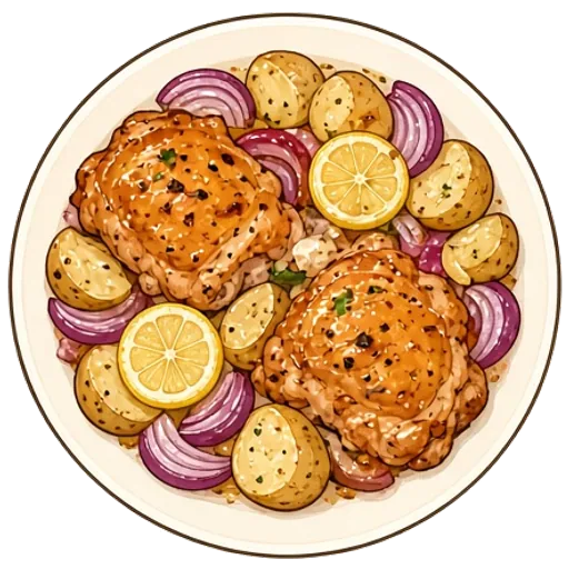 Greek sheet-pan chicken and potatoes