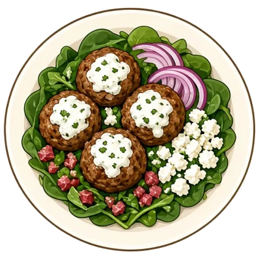 Greek turkey meatballs with tzatziki