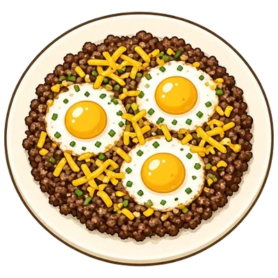 Ground beef and egg skillet