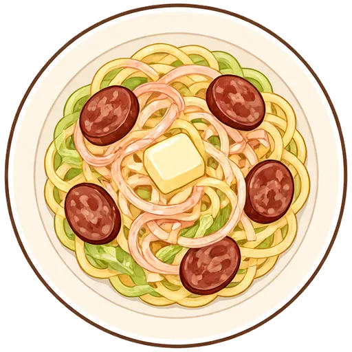 Haluski (buttery cabbage and noodles)