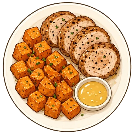 Honey mustard pork tenderloin with sweet potatoes