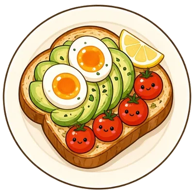 Jammy egg avocado toast