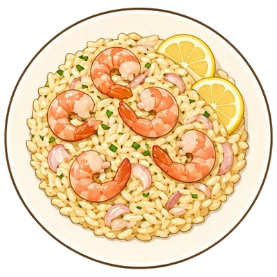 One-pan lemon shrimp orzo
