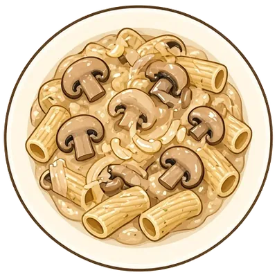 Creamy mushroom stroganoff