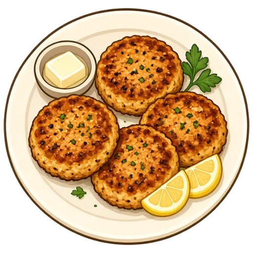 Crispy parmesan salmon cakes