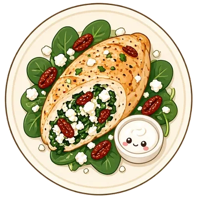 Spinach and feta stuffed chicken