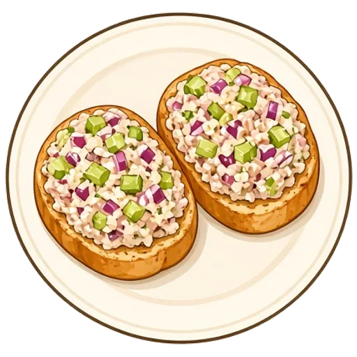 Crispy tuna melts