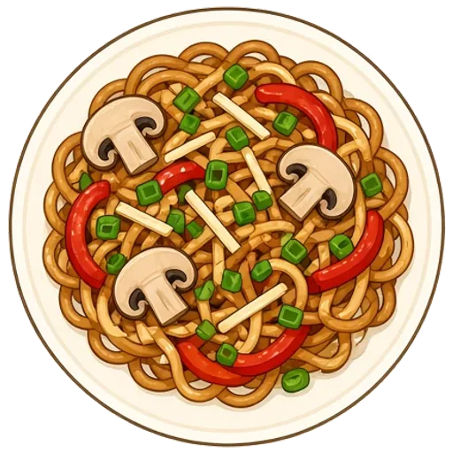 Vegetable lo mein